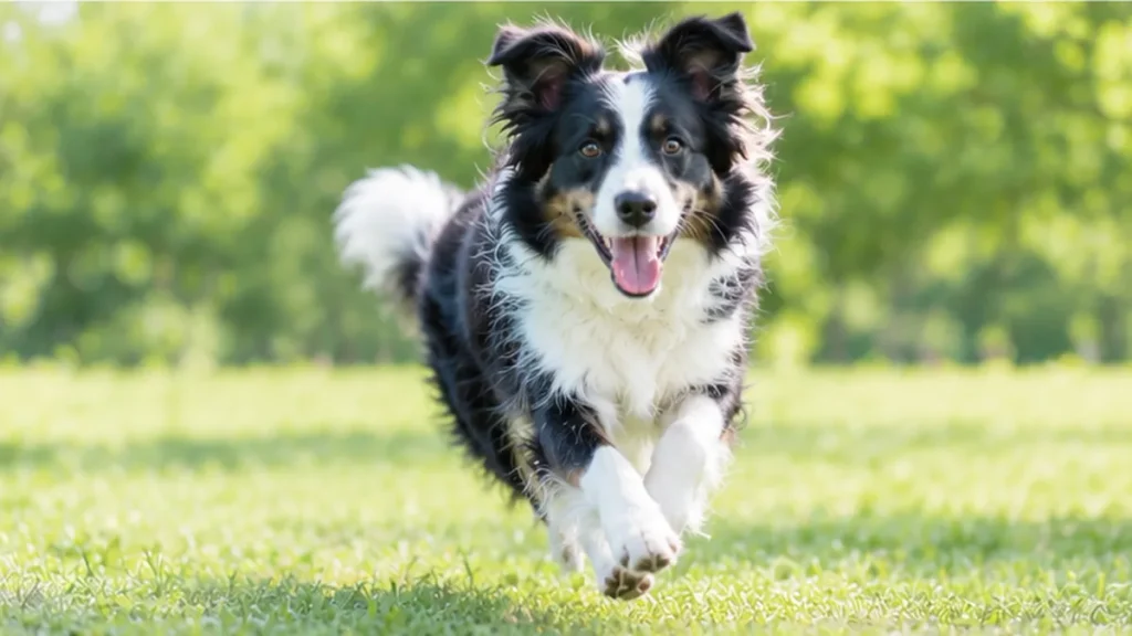 happy-border-collie-running-in-sunny-grass